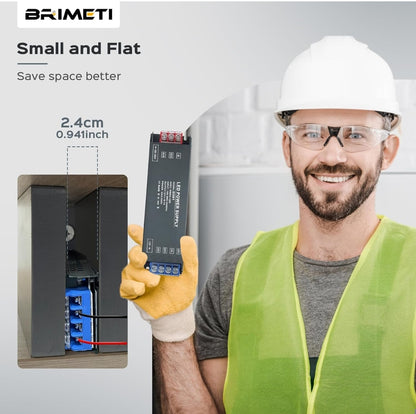 BRIMETI LED transformator 12V 100W, 8,33A – ultra tanek napajalnik za LED trakove