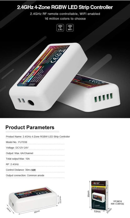 MiBoxer FUT038 4-Conski RGBW LED Krmilnik
