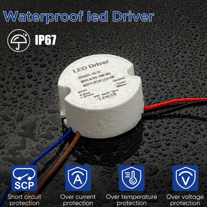 Mini LED napajalnik 12V 15W IP67 – vodoodporen