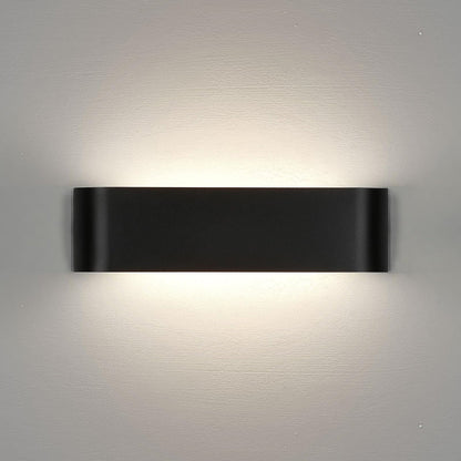 💡 LED wall lamp 16W, 4000K – modern black, 30cm