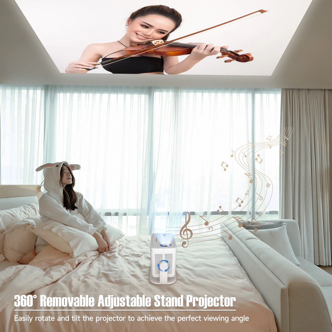 LED projektor Magcubic L018, 4K/8K, 400ANSI, Android 14, Wifi 6, AutoFocus