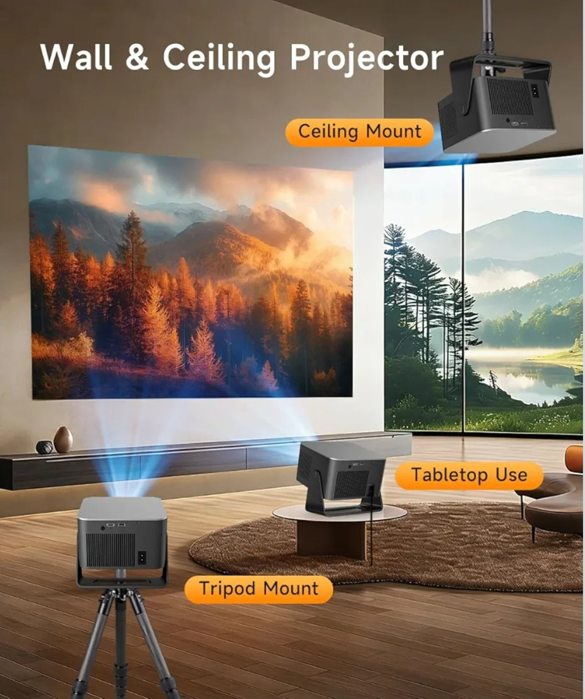 LED projektor Magcubic HY350MAX, 4K/8K, 600ANSI, Android 14, Wifi 6, AutoFocus