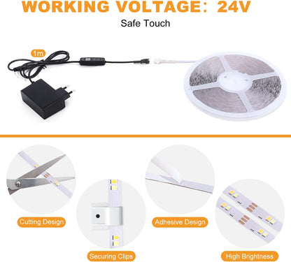 Pametni LED trak TENDIST 20m, z daljincem, aplikacija, (3000K-6500K) - naklikaj.si