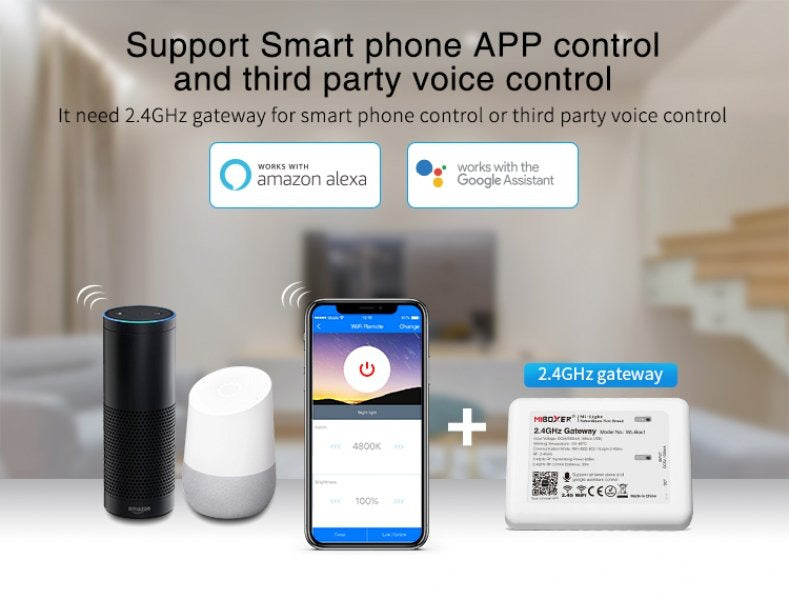 MiBOXER FUT036W – Enobarvni LED krmilnik (WiFi + 2.4 GHz)