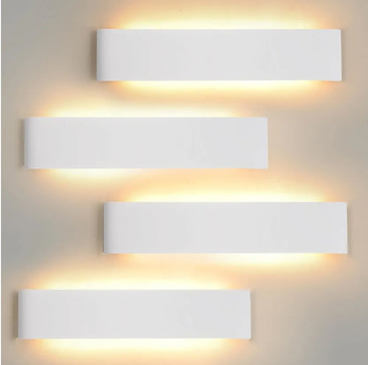 Komplet 4x Mille Lucciole 18W LED notranja stenska svetilka - 3000K, 4000K, 6500K - bela 28cm - naklikaj.si