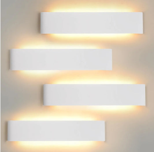 Komplet 4x Mille Lucciole 18W LED notranja stenska svetilka - 3000K, 4000K, 6500K - bela 28cm - naklikaj.si