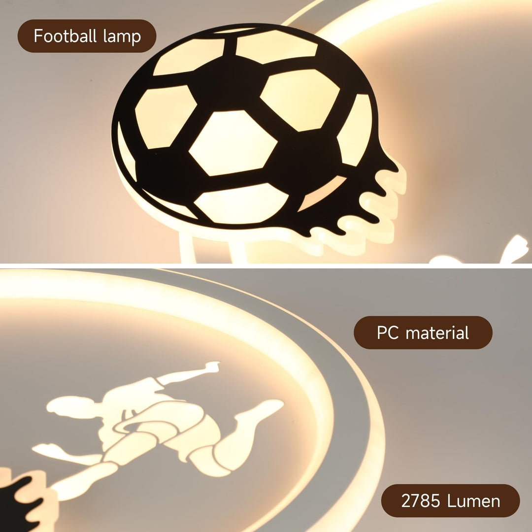 💡 EASY EAGLE LED stropna svetilka – Nogometni dizajn