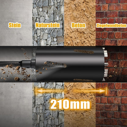 Diamantna kronska žaga 112 mm – komplet za beton, opeko in kamen