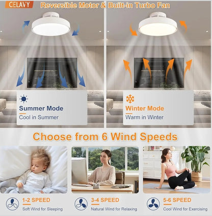 Stropni ventilator z lučjo, 74W, 3200lm - 45cm - naklikaj.si