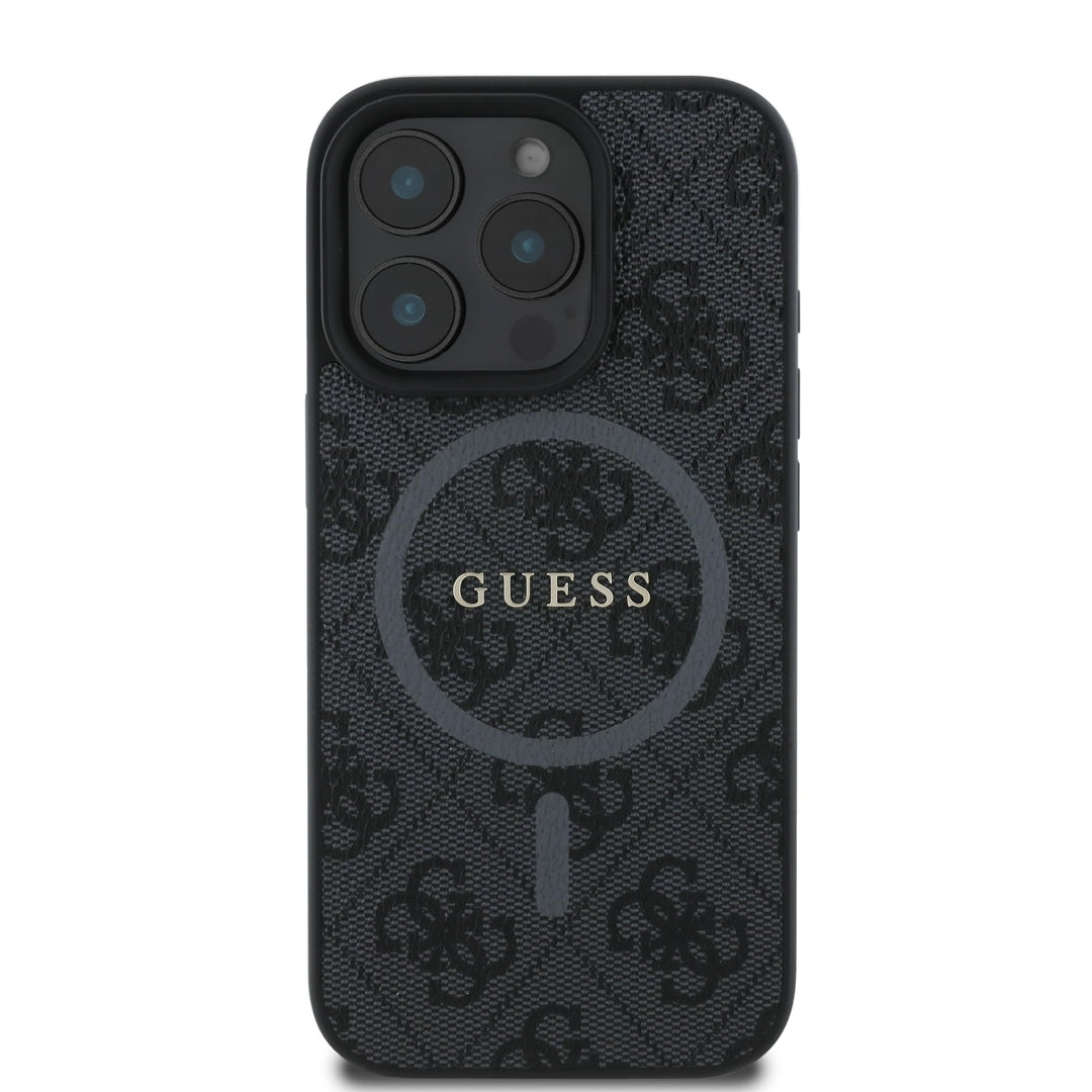 Guess zaščitni ovitek za iPhone 16 Pro Max – črn, MagSafe