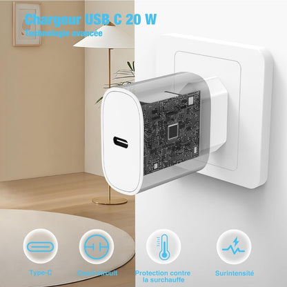 DGVERS 20W PD USB-C hitri polnilec (2 kosa) – univerzalni