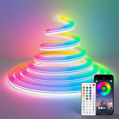 15m HEROMIND RGB LED neonski trak, daljinec, aplikacija, IP67