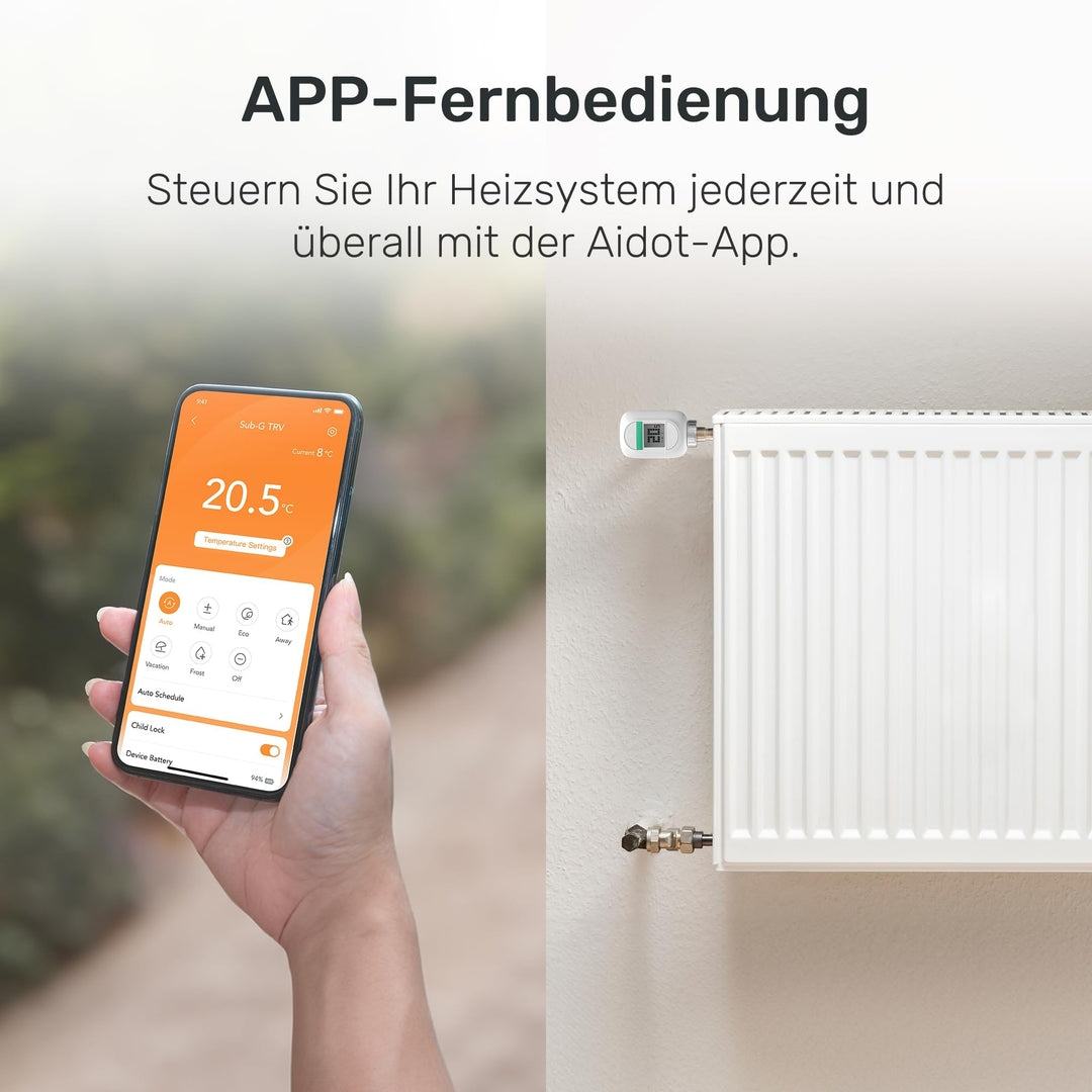 Winees pametni termostat za radiator – z Wi-Fi Hubom