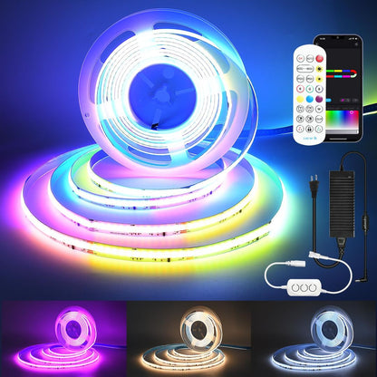 WiFi COB RGB-WW + IC LED trak – 24 V, IP20, 784 LED/m - 5m
