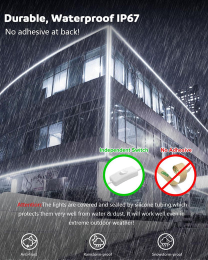 20m COB LED neon trak 6000K, IP67, 230V