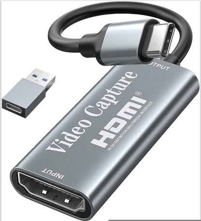 Video pretvornik HDMI na USB-C 3.0, Full HD 1080p, 4K passthrough + adapter