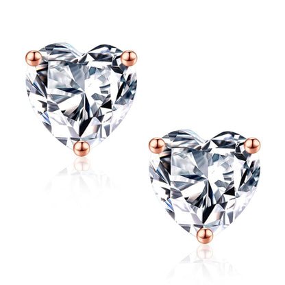 💎Fashion earrings TINGN, 925 silver, rose gold coating, zirconium, -multiple colors