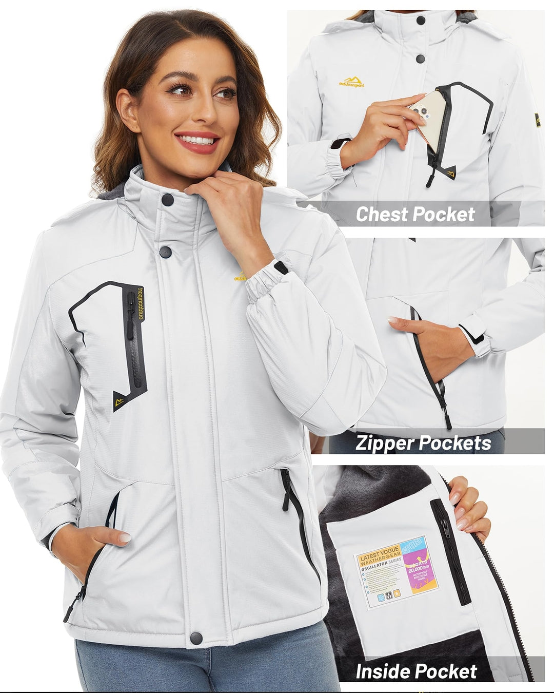 OUTDOORSPORT unisex zimska smučarska jakna – velikost L