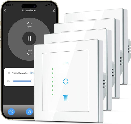 🪟 CURRYSMARTER pametno stikalo za rolete z WiFi povezavo in glasovnim upravljanjem - 4kom