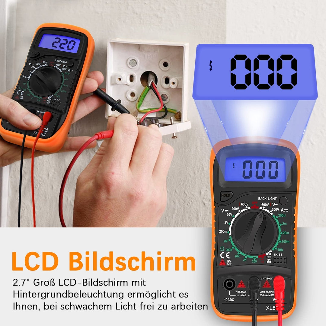 Digitalni multimeter XL830L z osvetljenim zaslonom