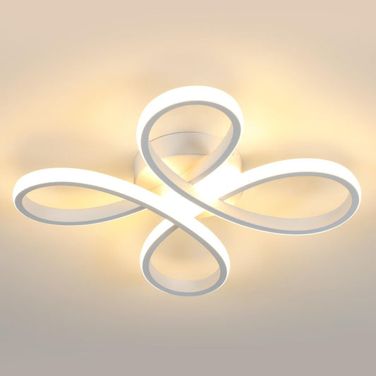 SENQIU LED stropna luč 30W, 3375lm, 3000K, Ø30 cm - bela - naklikaj.si