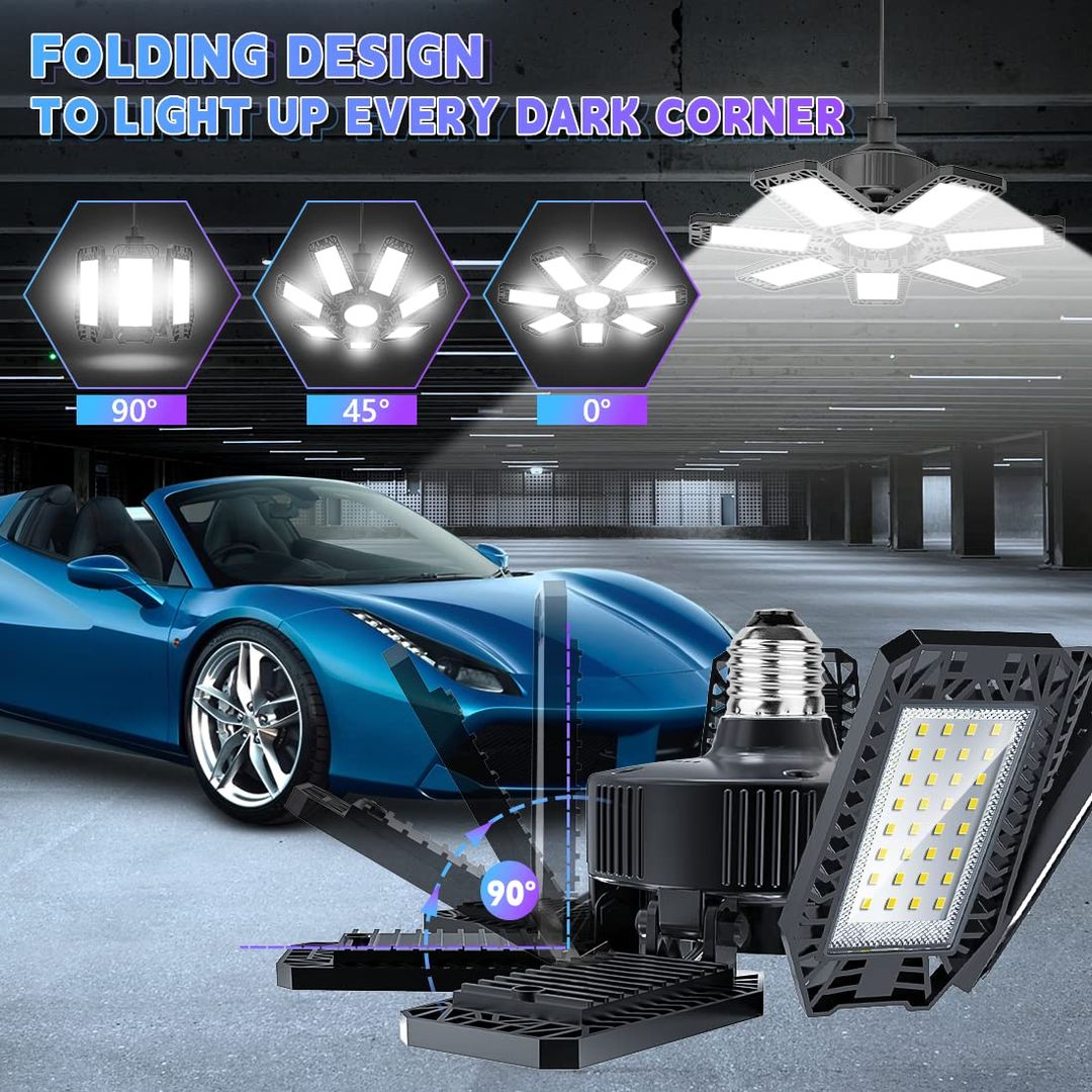 Garažna LED svetilka 200W, 20.000lm - 6 kosov