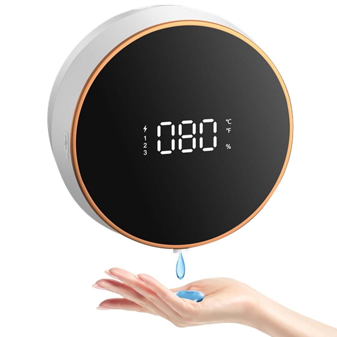 Pametni dozirnik mila s prikazom temperature – 300 ml, brezžični 2000mah, USB-C polnjenje, gel različica - 1 leto garancije