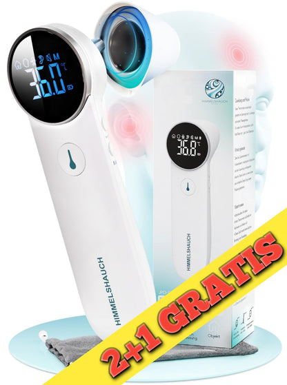Nemški HIMMELSHAUCH MEDICAL 3-v-1 digitalni infrardeči termometer za uho in čelo