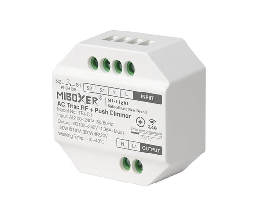 ⚡ MiBoxer AC Triac RF + Push Dimmer (TRI-C1) – pametni zatemnilnik