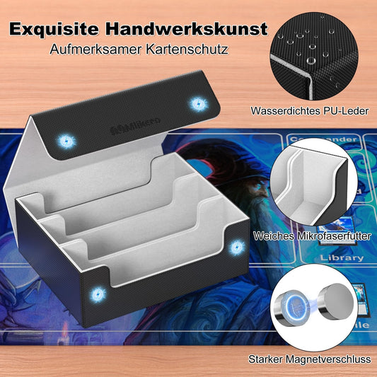 Mlikero Premium škatla za shranjevanje igralnih kart (za 1800+ kart)