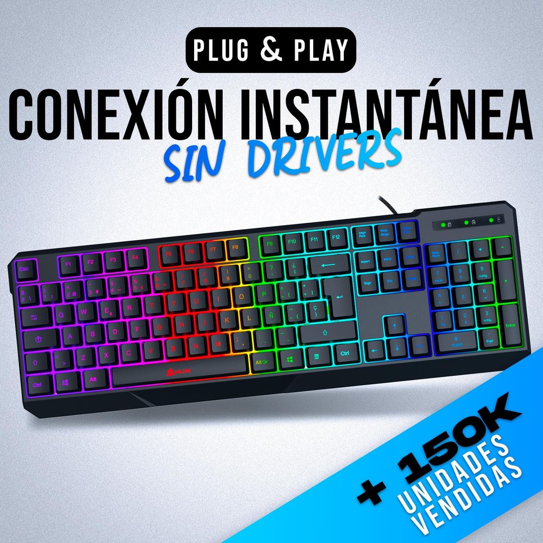 KLIM Chroma RGB gaming tipkovnica na kabel USB – ES layout (RAZSTAVNI EKSPONAT-KOT NOVO)