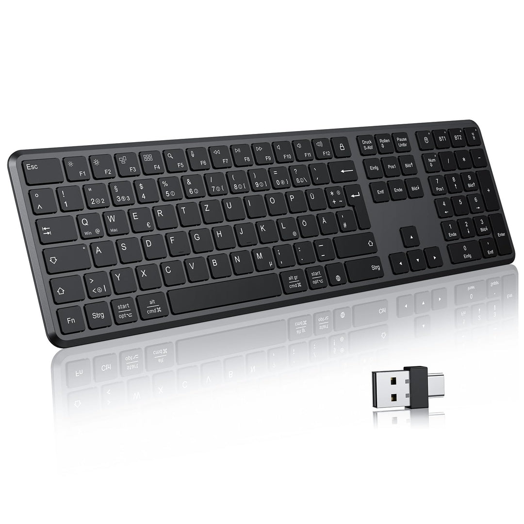 Brezžična tipkovnica Bluetooth + 2,4 GHz