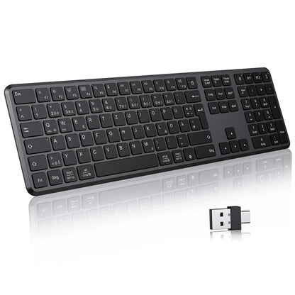 Brezžična tipkovnica Bluetooth + 2,4 GHz