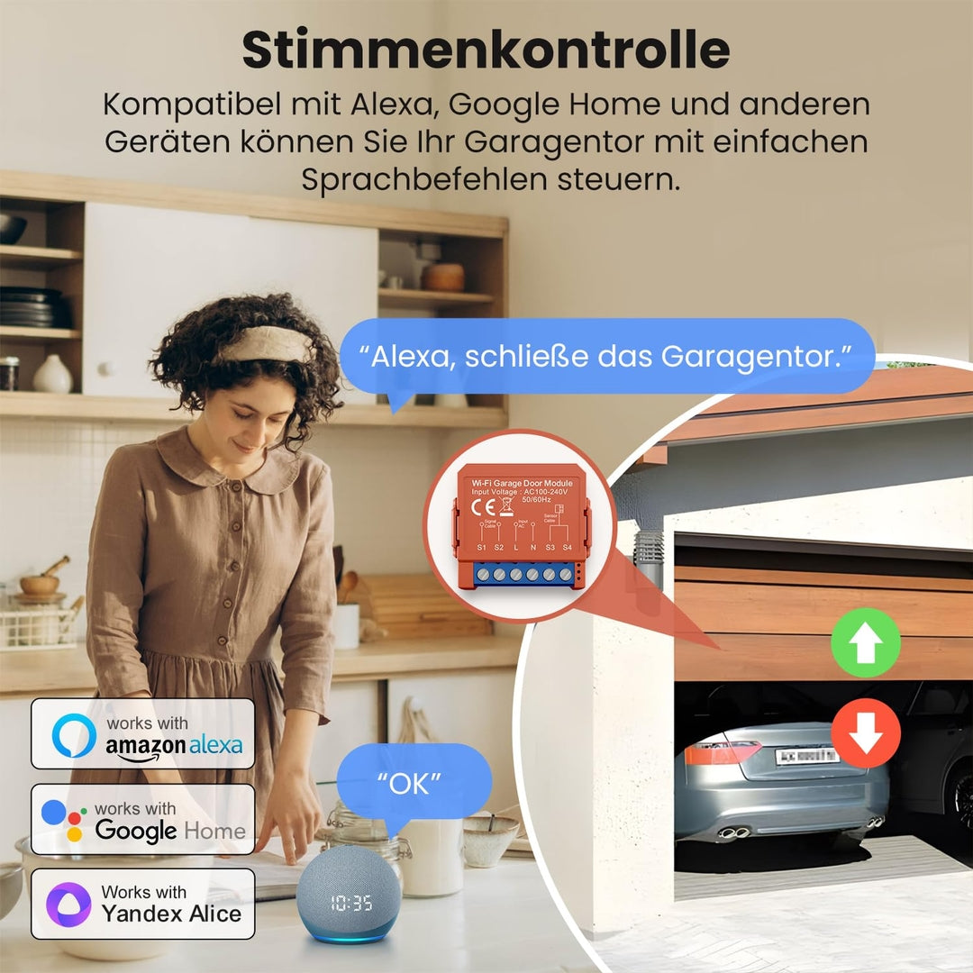 MIUCDA pametni WiFi modul za garažna vrata – Tuya / Smart Life