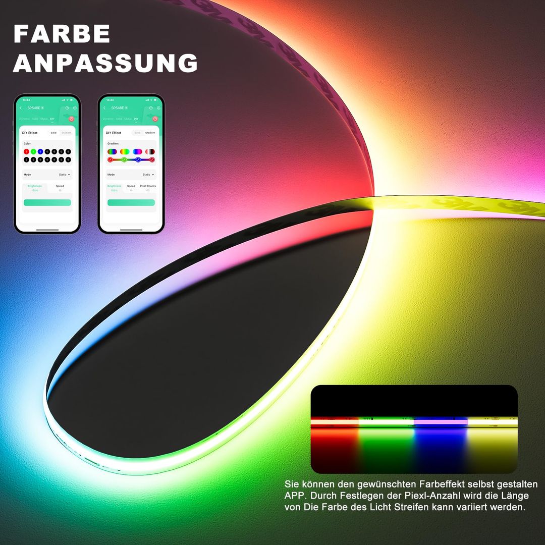 PALITIX RGB Smart IC COB LED trak set - 10M - naklikaj.si