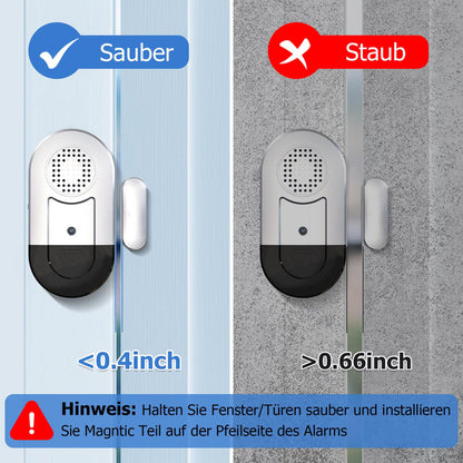 🔔 Daytech wireless alarm system - set of 7 door and window sensors (120 dB), NON-ORIGINAL PACKAGING, 1 SENSOR MISSING