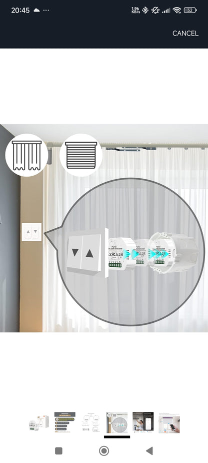 🪟 MOES MS-108 WiFi smart module for curtains and blinds