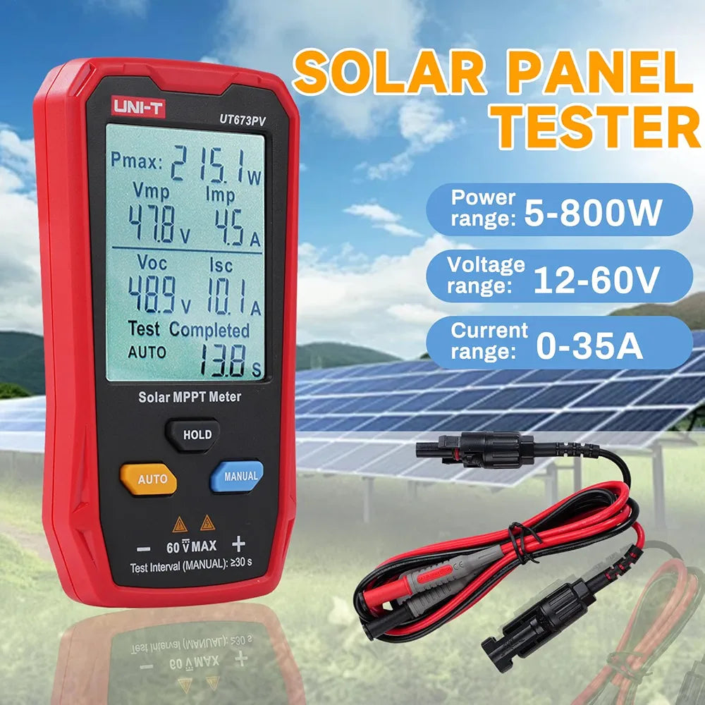 UNI-T UT673PV Solar Panel Tester – profesionalni merilnik za sončne panele (MPPT meter)