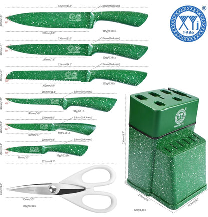 Set nožev XYJ - 13v1 z stojalom