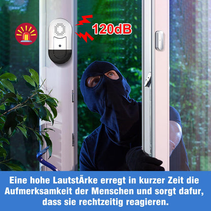 🔔 Daytech wireless alarm system - set of 7 door and window sensors (120 dB), NON-ORIGINAL PACKAGING, 1 SENSOR MISSING