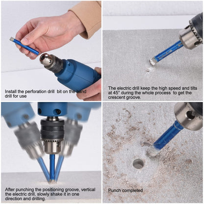 Lytool set diamantnih svedrov za keramiko, steklo in granit (5 kosov)