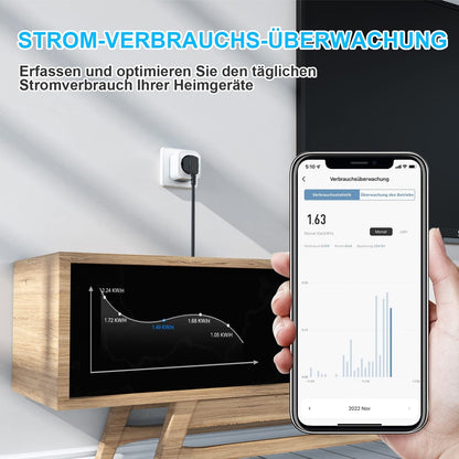 4x EIGHTREE pametna WiFi vtičnica – 16A, merjenje porabe, urnik vklopa preko Alexa/Google Home