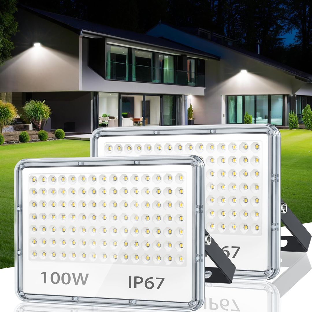 Komplet 2x LED reflektorjev 100W, IP67, 6500K (bela svetloba) - naklikaj.si