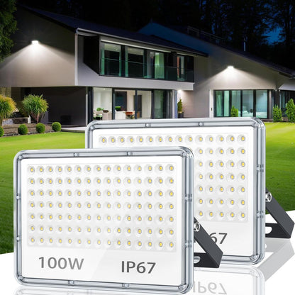 Komplet 2x LED reflektorjev 100W, IP67, 6500K (bela svetloba) - naklikaj.si