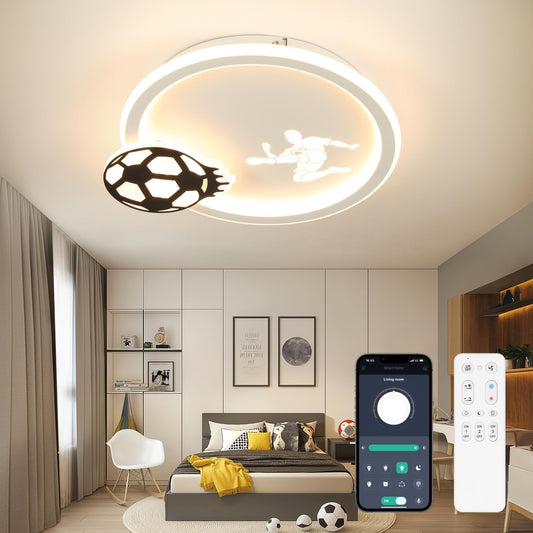 💡 EASY EAGLE LED stropna svetilka – Nogometni dizajn