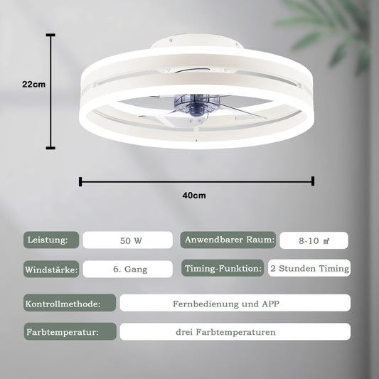 🌪️Stropna luč z ventilatorjem 50W