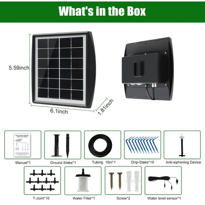 🌱 Solar automatic drip irrigation system – for 10 potted plants