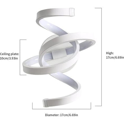 💡 Spiral LED wall lamp 18W, 6500K