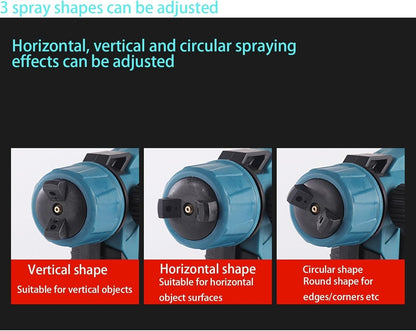 TINMAGI električna barvna pištola 850 W – profesionalni razpršilnik z 1400 ml posodo