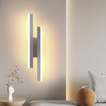 💡 Modern LED wall lamp 16W, chrome, 3000K